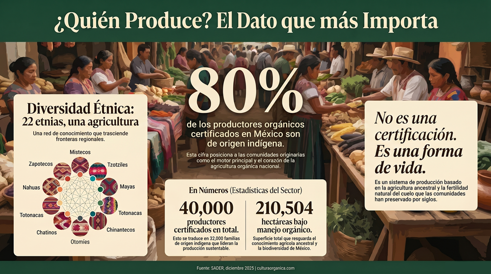 Infografía dato importante México orgánico
