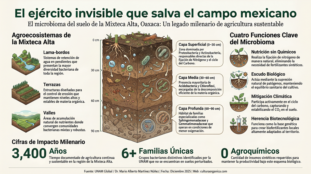 Microbioma del suelo en Oaxaca