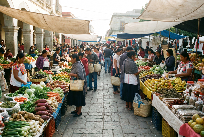 Mercado regional indígena, vitrina de la diversidad agroalimentaria orgánica de México