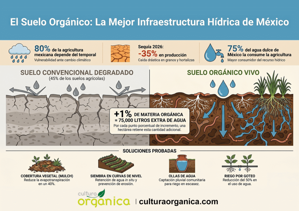 Infografía El Suelo Orgánico La Mejor Infraestructura Hídrica de México
